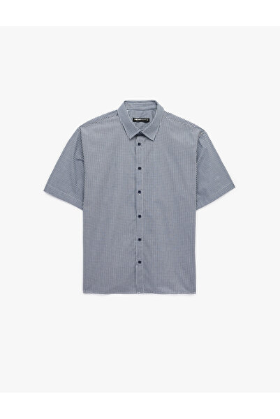 Koton Cotton Classic Collar Buttoned Comfortable Fit Shirt