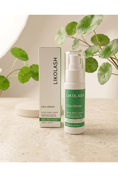Likolash Cica Cream Centella Asiatica Ceramide & Peptide-Containing Skin Barr...