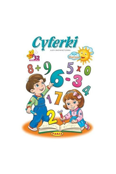 OEM Cyferki. Seria ze sloneczkiem, kolorowanka z naklejkami, Pasja, A4, 16 stron