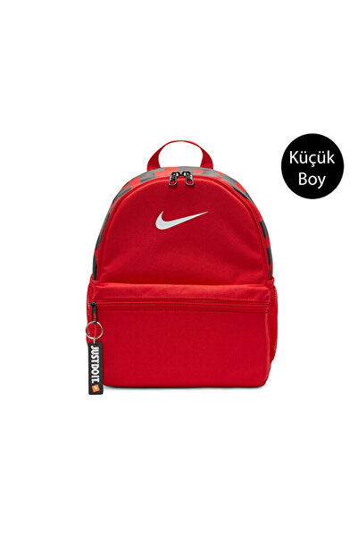 Nike Brasilia JDI Mini Çocuk Günlük Okul Sırt Çantası Kırmızı / Siyah DR6091-657