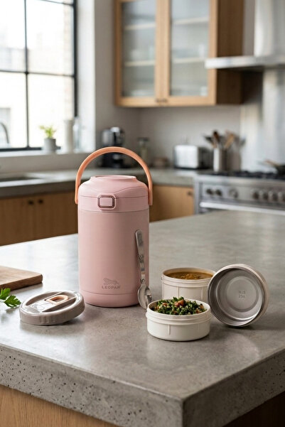 Cooker Leopar 2 Liter Food Thermos with Spoon Yk1412