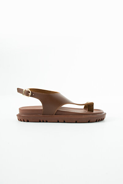 Polomia Comfort Women's Flip-Flop Sandals with Metal Detail and Thick Sole