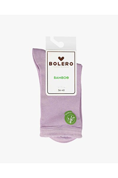 Bolero Women's Premium Seamless Bamboo Socks Plain Lilac