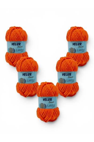 LaVita Yarn LaVita Velur Small Kadife El Örgü İpi %100 Polyester 250gr 5 ADET...