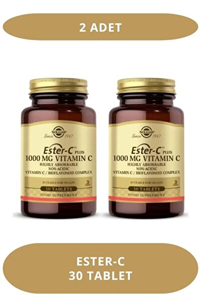 Solgar Ester C Plus 1000 mg Vitamin C 30 Tablet (2 Adet)