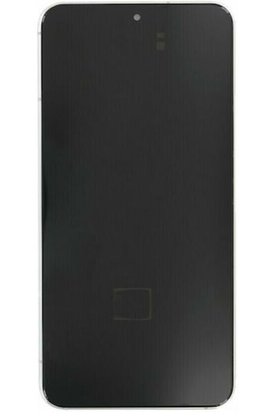 Samsung Οθόνη με μηχανισμό αφής και πλαίσιο για S901B Galaxy S22 (Λευκό) Κωδι...