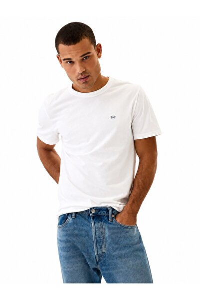 GAP Kids Gap boys' short sleeve t-shirt with lettering detail - white