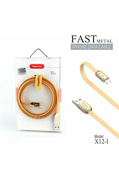TRANYOO X12-V 1.2μ Επίπεδο Καλώδιο USB 2.0 σε micro USB Κίτρινο (PS-108024)