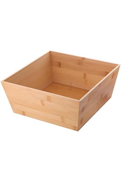 Yıldızan Avenika Store Natural Bamboo Multi-Purpose Storage Box - 28X28X12 cm...