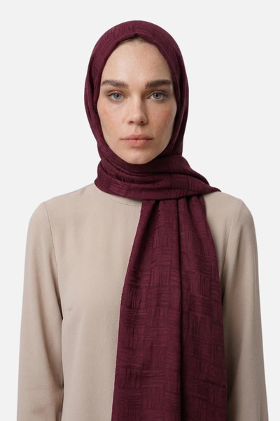 Kafes Ayerobin Jakar Şal Bordo
