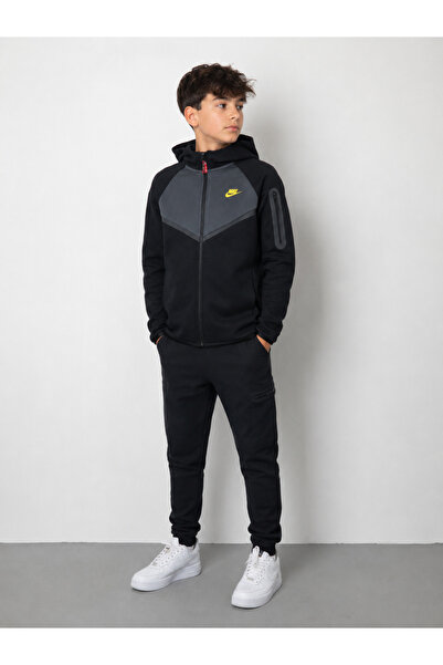 Nike Tech Fleece Mix FZ Siyah Sweatshirt