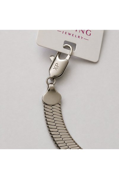 Zennemor Xuping Vip Quality Antiallergic Italian Crushed Chain Silver Bracelet