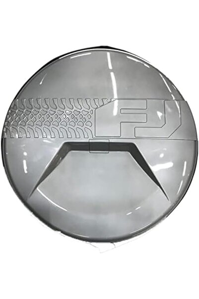 Toyota FJ CRUSIER SPARE TIRE COVER MODELS WITH CAMMERA HOLE SILVER