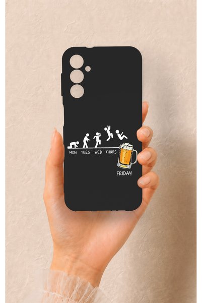Vip Case Samsung A14 Compatible Fun Day Friday Patterned Silicone Case