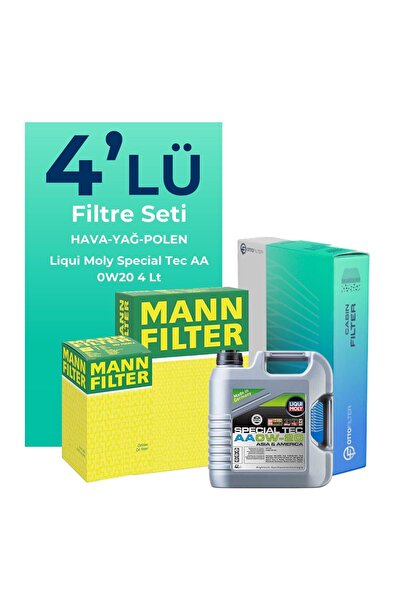 Mann-Filter Honda Civic 1.5 Benzin Filtre Bakım Seti Liqui Moly Motor Yağlı (...