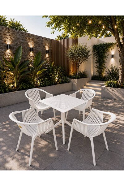 SESA HOME TİCARET ROMA MODEL PLASTİK BAHÇE TAKIMI