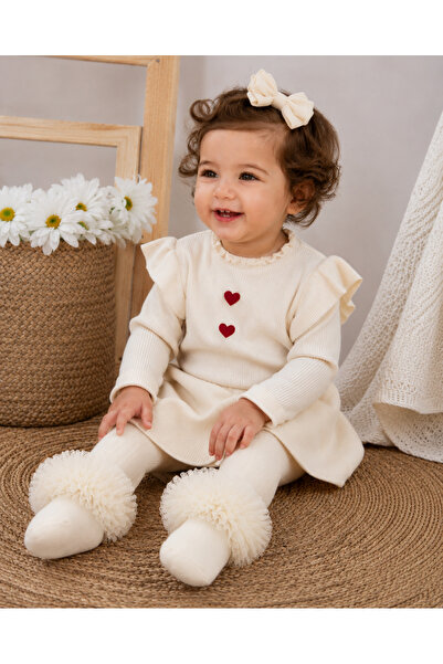 ESES BEBE Baby Girl Kokoş Socks Tulle Ruffle Tutu Special Occasion Socks 0-3 ...