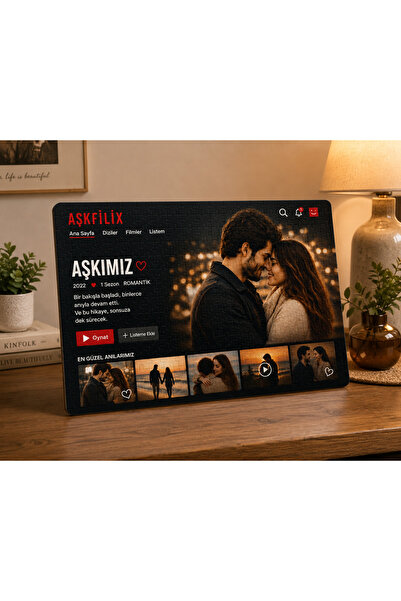 ElyNowa AşkFilix Puzzle | Kişiye Özel Netflix Temalı A3 130 Parça Puzzle