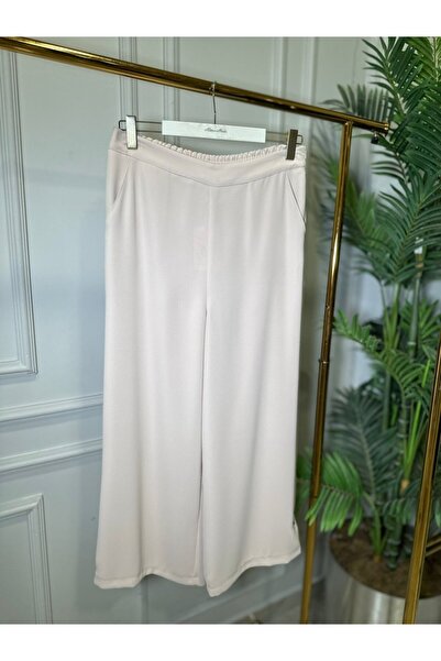 2K 26086 Wide Leg Trousers Beige