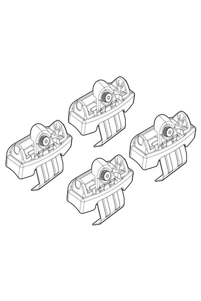 Nordrive Σετ Βάσεων για Μπάρες Οροφής για MAZDA 3 5D 01/14+ ΚΙΤ
