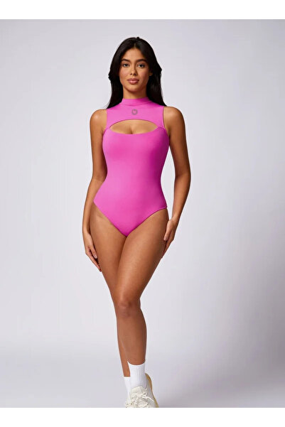 KAWN Womens Sleeveless High-Neck Bodysuit