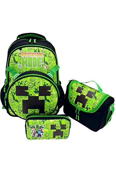 ms mixxstore Character Patterned Thermal Foil School Backpack and Pencil Case...