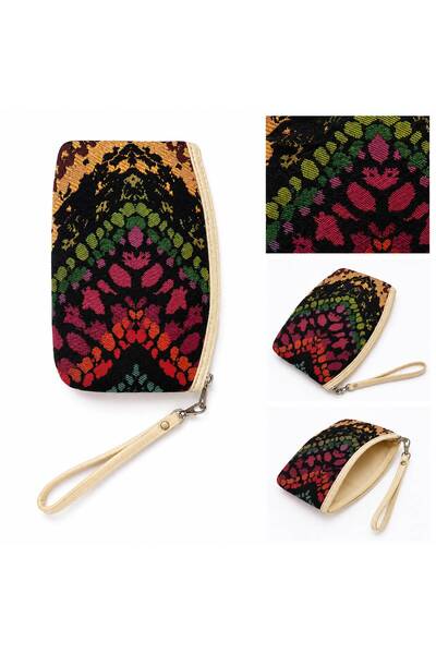 Mervişim Aksesuar Ethnic Patterned Women's Handbag-Zippered Duck Fabric Speci...