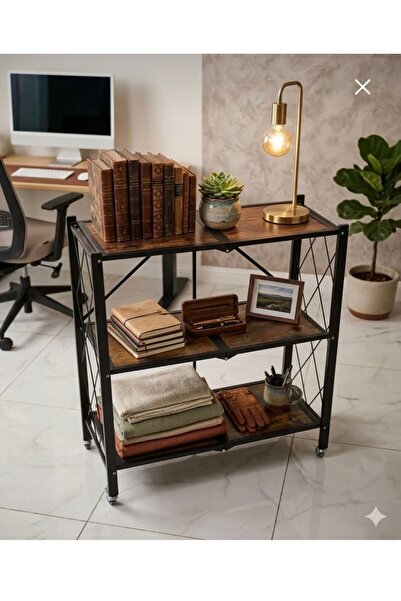 Binshihon Home 3-Tier Metal Storage Shelves Noor