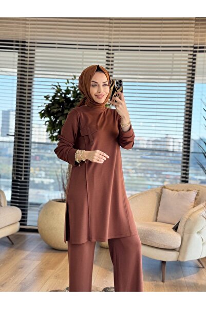 Taşpınar 26629 Ferah Oysho Set Brown