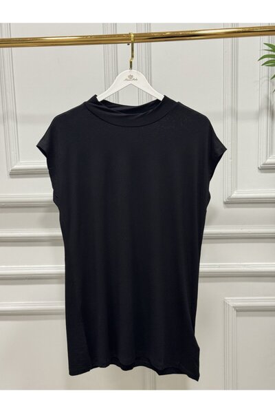 ALANURMODA 2948 High Neck Sleeveless Undershirt Black