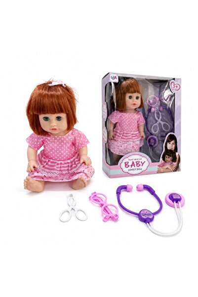 Leski Păpușă bebeluș de 33 cm pentru copii, cu accesorii medicale, păpușă beb...