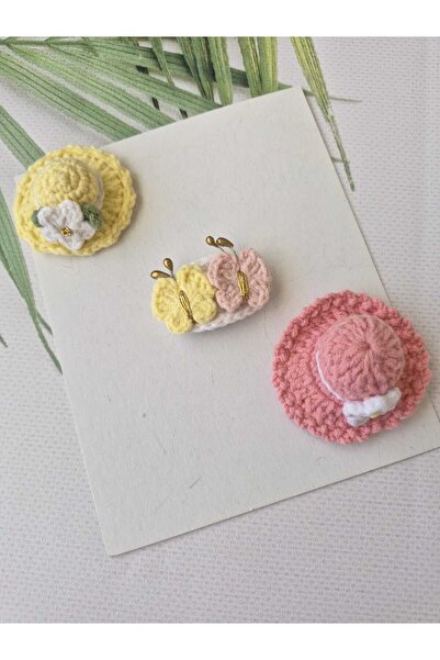 Hand Mother's Since 2024 Hairless Baby Hair Clips 3-Piece Mixed Sets Hanmade ...