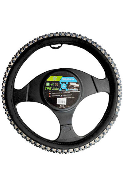 OEM Car Steering Wheel Cover Universal with Diameter 37.5cm made of Leatherette