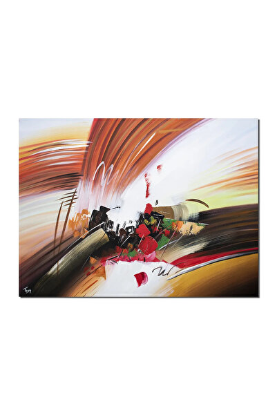 artnova Гигантска абстрактна картина, ръчно рисувана, за офис, всекидневна, а...