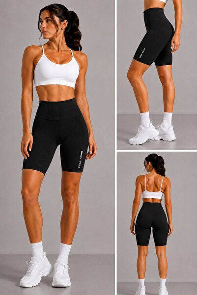 VERA LİFE Women's High Waist Tightening Biker Shorts