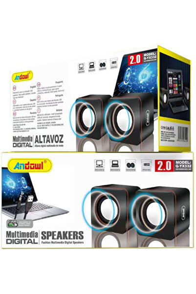 Andowl Q-YX332 2.0 Ηχεία Μαύρα
