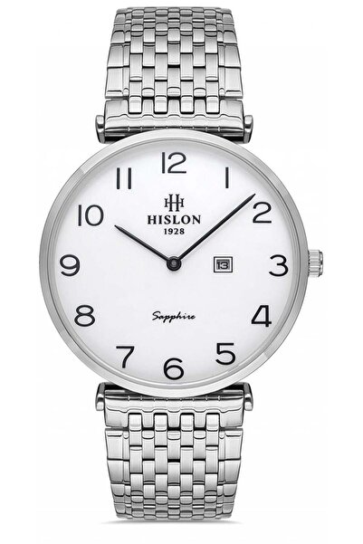 Hislon Cl119S-01Ss Thin Slim Classic Numerological Men's Wristwatch