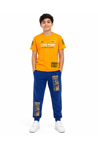 Generic Boy's 2-Piece Set, T-Shirt and Urban Street Jogger Pants, 8-Year-Old ...
