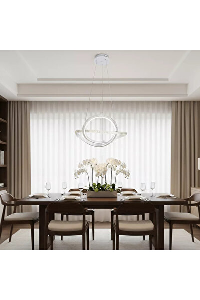 Hummer Modern white pendant light with 3 lights, 42 watts