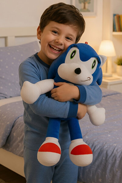 Sole 50 cm Büyük Boy Sonic Peluş Oyuncak | Sevimli, Yumuşacık Hediye & Koleks...