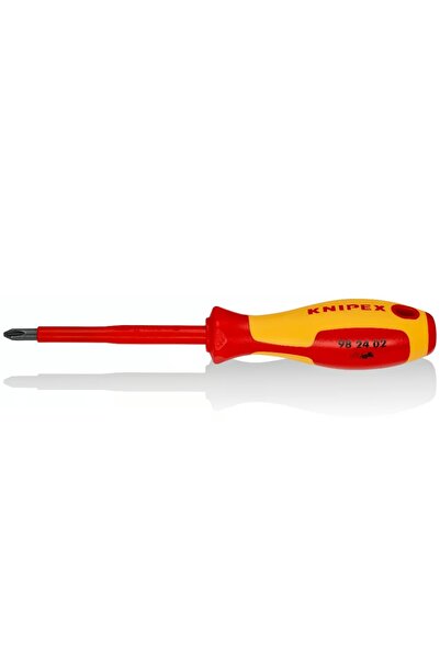Knipex Επαγγελματικό Μονωμένο Κατσαβίδι Σταυρού 98 24 02 - 1000V VDE Phillips...