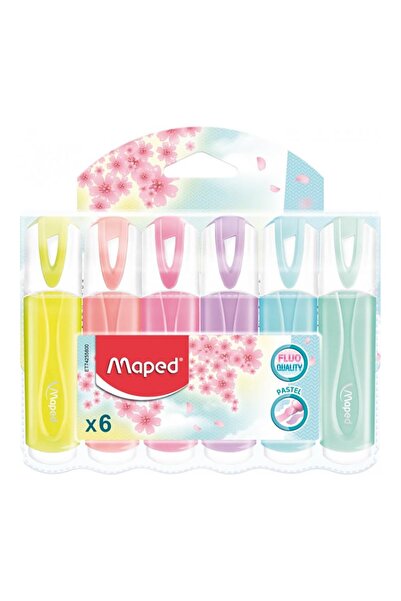 Maped 742558 Pastel Color Highlighter Pen 6Pcs