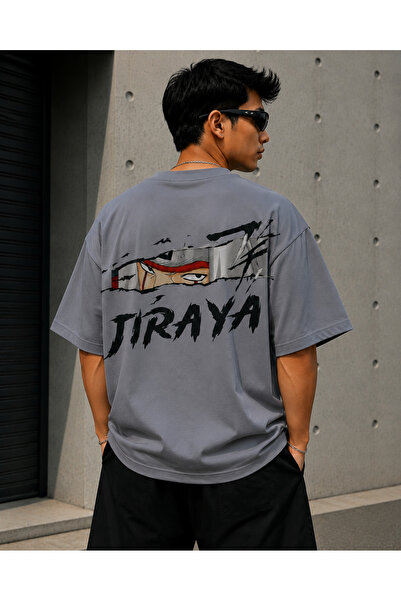Nulivez Jiraiya Anime Printed Oversized Unisex T-Shirt – Japanese Ninja Stree...