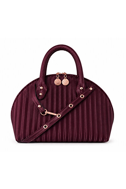 BagMolly Women's Strap Hand and Shoulder Bag 3 Sizes Burgundy