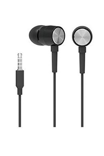 Universal سماعات HP DHH-1111-BK السلكية السوداء مع ميكروفون ومقبس 3.5 ملم