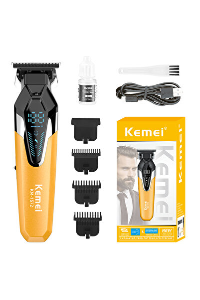 Kemei Επαγγελματική Συσκευή Κοντούρινγκ KM-1572, Κινητήρας 9000 ΣΑΛ, Μπαταρία...