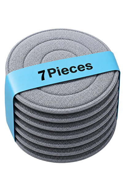 Cady One Circular Mop Replacement Parts Reusable Microfiber Round Mop Cloth f...