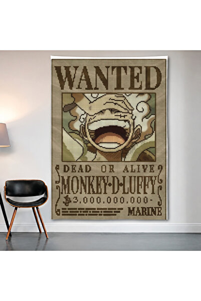 Geek Cultcha Monkey D. Luffy Wanted Wall Covering Wall Tapestry First Quality...