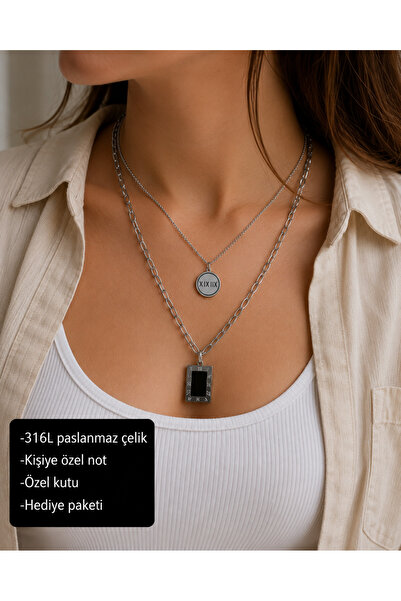 HER ŞEY NOTA www.herseynota.com Lorentis Roman Numeral Double Layered 316L St...