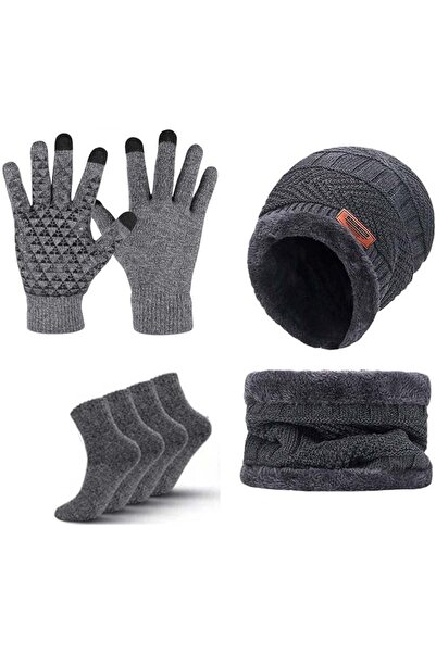 Arabest Scarf,Beanie,Gloves Set,Grown-up Winter Warm Knit Hat,Touchscreen Glo...